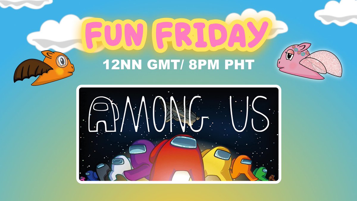 FlyingFoxies's tweet photo. 📢 #FlyingFoxCommunity 📢

You are invited to join our FUN FRIDAY activity. 🎊

This Friday's featured game is "Among Us". It is available on iOS and Android so better check it out. 

Join discord to play with the community 👉 https://t.co/gR14MqkS79 https://t.co/I0icZxfXyy