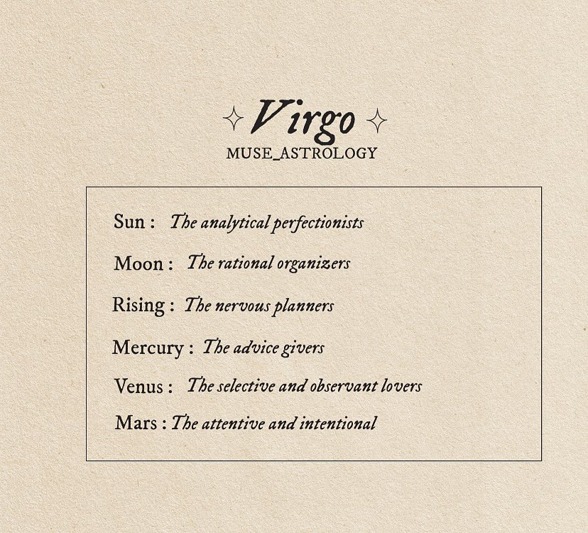 Virgo Ascendant - Analytical, Useful & Nervous