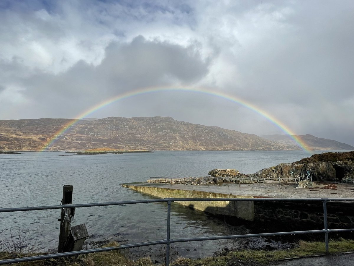 Rainbow at Kylesku #kylesku #rainbow