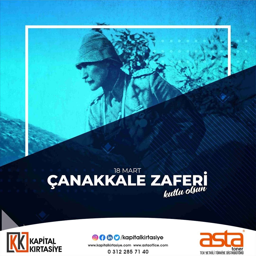 “Çanakkale Zaferi, Türk askerinin ruh kudretini gösteren şayanı hayret ve tebrik bir misaldir. Emin olmalısınız ki, Çanakkale Muharebelerini kazandıran bu yüksek ruhtur.” 

Mustafa Kemal Atatürk 

#18martçanakkalezaferi #atatürk #türkiye #kapitalkırtasiye