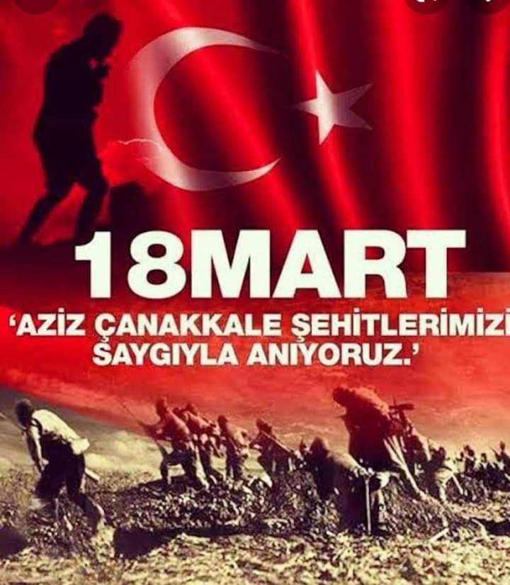 #18MartŞehitleriAnmaGünü 
Dur yolcu! bilmeden gelip bastığın
Bu toprak bir devrin battığı yerdir 
Bir vatan kalbinin attığı yerdir
Bu ıssız gölgesiz yolun sonunda
Gördüğün bu tümsek Anadolu'nda
İstiklal uğrunda, namus yolunda
Can veren Mehmet'in yattığı yerdir.