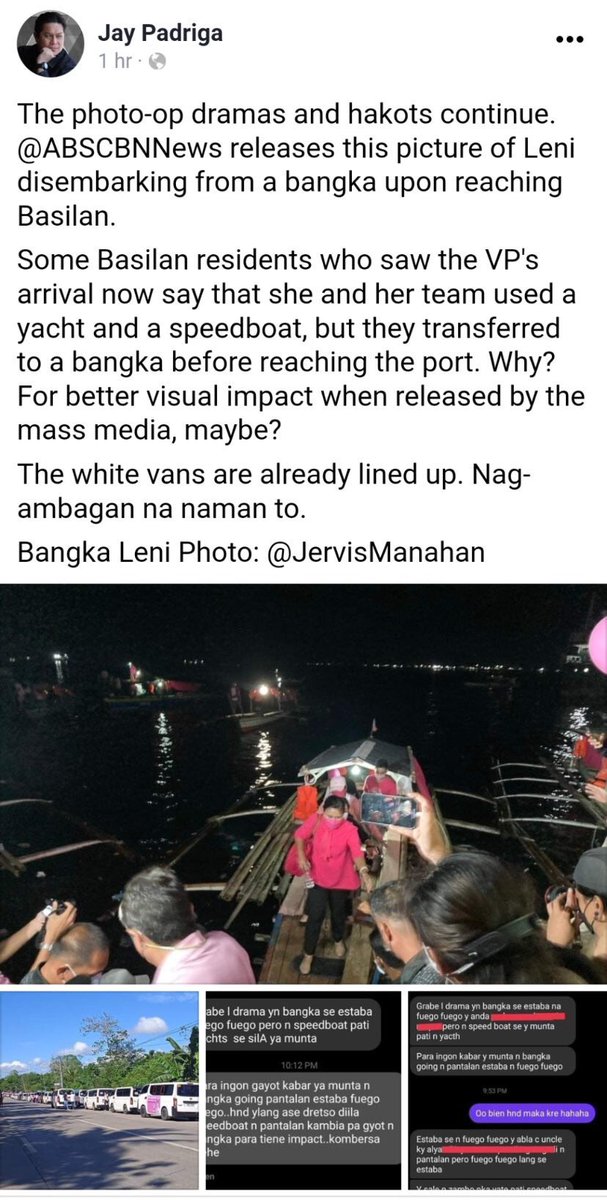 MrWinwineklabu's tweet photo. Mga Marites labas! May bagong balita ang super rich nanay natin na mahilig manlibre ng concert. Ayun lumabas din ang totoo gumamit pala ng  "yatch" at "speedboat" sa basilan ang nanay niyo at ng malapit na lumipat sa "bangka". Grabe ha! Ang tanong is this... #GaanoKaKaepal Leni? https://t.co/HWhMm8ODUd