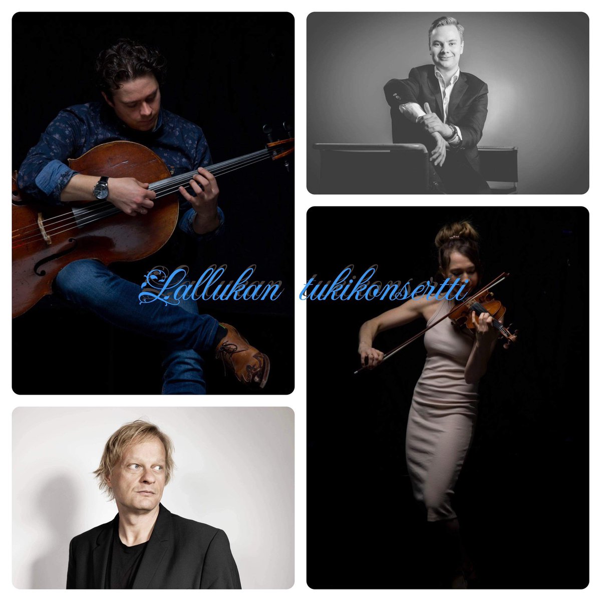 Iiro Rantala (@iirorantala) on Twitter photo Kamarimusiikkikonsertti Lallukan juhlasalissa pitkäperjantaina. Tuotto Ukrainan hyväksi @pelastakaalapset kautta. Liput ovelta. 20€.
@ossitanner Leena Jaakkola Samuli Peltonen <a href="/IiroRantala/">Iiro Rantala</a> Kamarimusiikkikonsertti Lallukan juhlasalissa pitkäperjantaina. Tuotto Ukrainan hyväksi @pelastakaalapset kautta. Liput ovelta. 20€.
@ossitanner Leena Jaakkola Samuli Peltonen <a href="/IiroRantala/">Iiro Rantala</a>