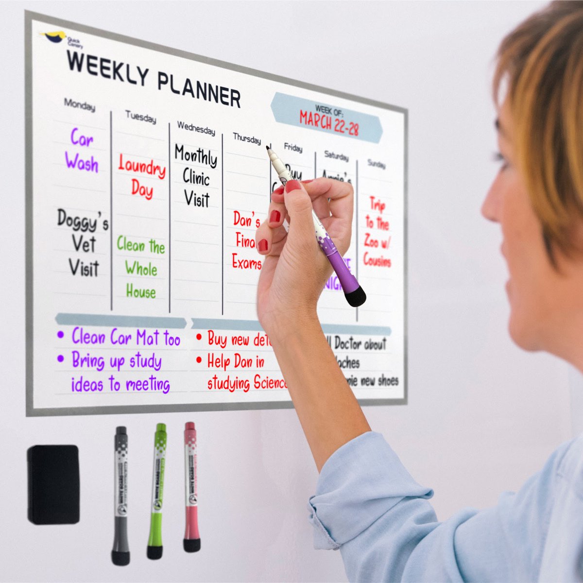 QuickCanary's tweet photo. Do you want to keep everyone in your family on the same page? 
This weekly dry erase board is here to help! 

Never again miss an important date, an activity, or an event.

Grab your Quick Canary #magneticweeklyplanner now!
https://t.co/oA3AxHG3fA

#quickcanarymakeslifeeasier https://t.co/kv84TFSB3M