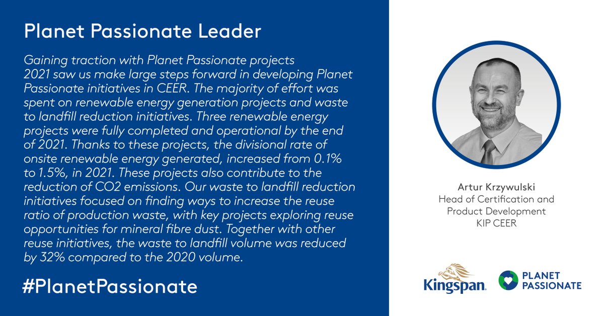 Our Planet Passionate sustainability programme will span a decade. Read more in our 2021 Planet Passionate report 
viewer.ipaper.io/kingspan/pp-re…

#PlanetPassionate