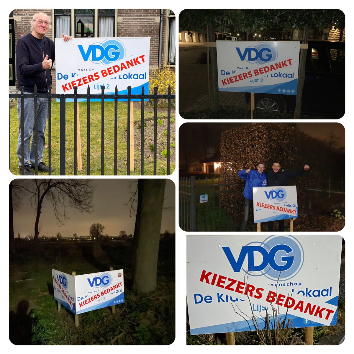 VDGgemOss's tweet photo. Mocht je je niet door de gemeente begeven en onze borden missen…. dan ook even via deze manier: we willen álle mensen die zijn gaan stemmen bedanken, en in het bijzonder de kiezers van VDG die hebben gezorgd voor deze spectaculaire uitslag. KIEZERS BEDANKT 💙 https://t.co/eATKC0naY4