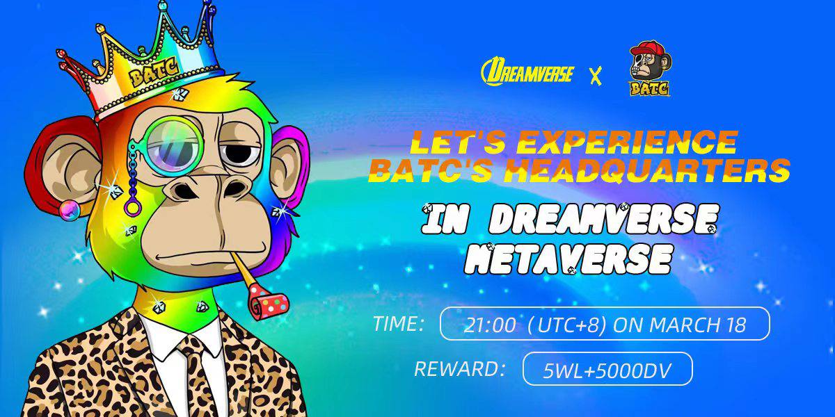 Join in on the conversation and find out what our Space in <a href="/DreamversePro/">Dreamverse.pro</a>  will be all about! 

AMA to be held at 6am PST on March 18th in the <a href="/MAKCofficial/">makc</a>  Discord discord.gg/makc

#WLGiveaway 
#DreamverseCoins
#NFT #NFTCommunity #NFTCollection 
#Metaverse #BATC #MAKC