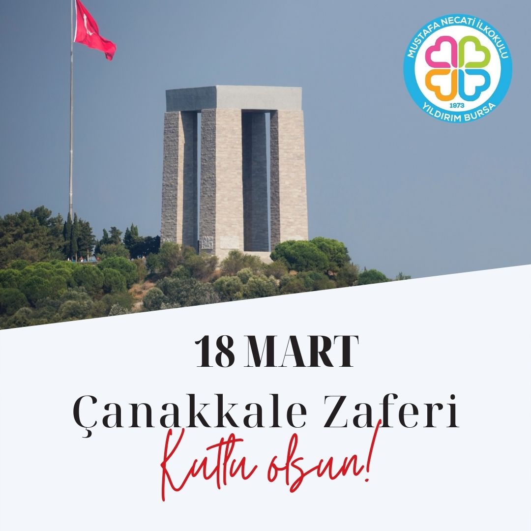 mnilkokulu's tweet photo. 18 Mart Çanakkale Zaferi kutlu olsun.📌 Şehitlerimizi rahmet ve minnetle anıyoruz. Ruhları şad olsun.🇹🇷 https://t.co/ZIjCEjM8JY