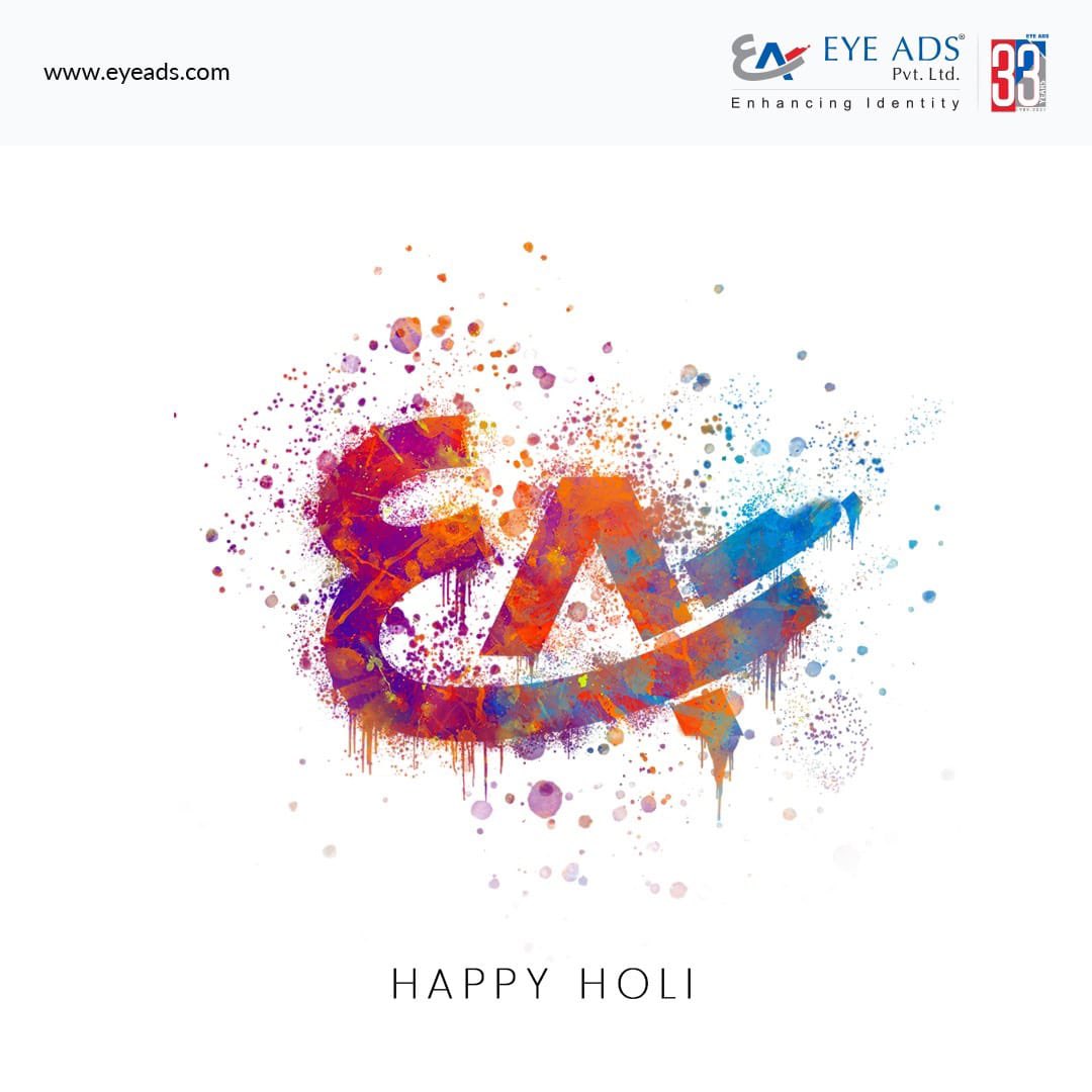 eyeadsofficial's tweet photo. Each colour of Holi subtly expresses our nation's vibrant and multi-hued culture, language, food and music. Wishing you all a colourful Holi.
#EyeAds #EnhancingIdentity #Holi #Colors https://t.co/mEd5Iiy1kQ