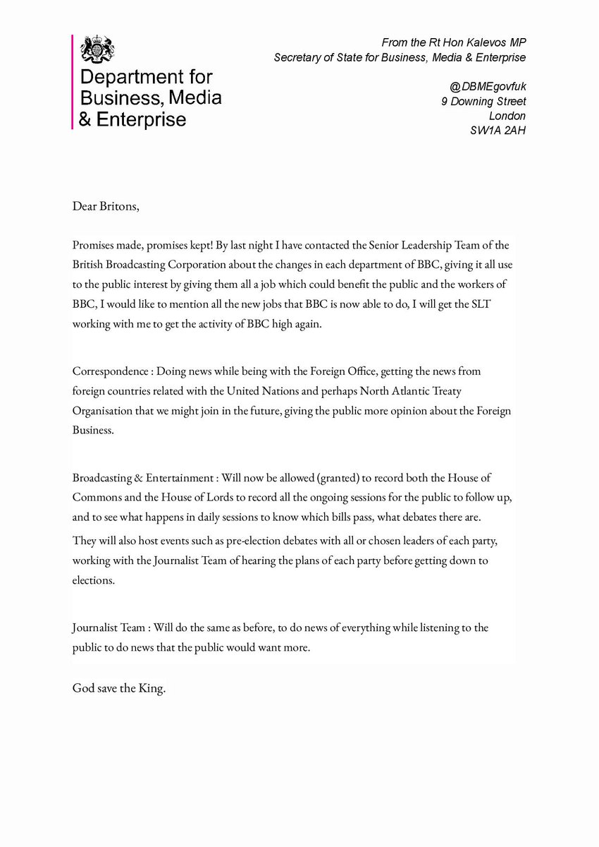 DBMEgovfuk's tweet photo. Statement from the Secretary of State of Department for Business, Media and Enterprise.
@KaIevos

⬇️ https://t.co/IDH1efVe5Q