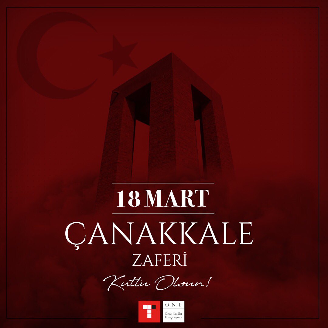 Bizlere miras bıraktıkları bu şanlı zafer için Ulu Önder Mustafa Kemal Atatürk’ü ve bağımsızlık için canlarını ortaya koymuş tüm şehitlerimizi minnetle anıyoruz. 

18 Mart Çanakkale Zaferi ve Şehitleri Anma Günü kutlu olsun.

#CanakkaleZaferi #CanakkaleGecilmez #18Mart1915
