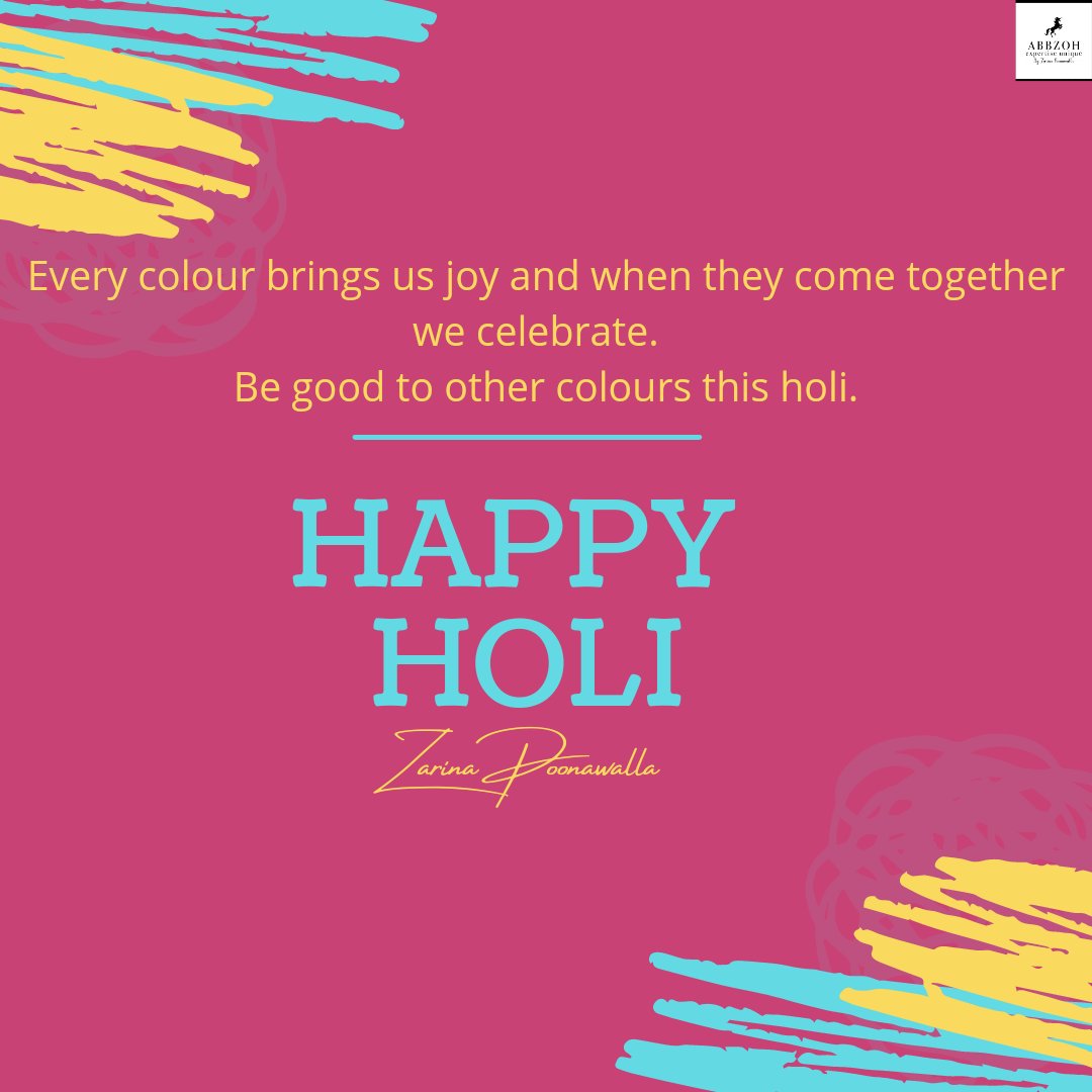 Zarinaspeaks's tweet photo. Happy Holi!!

#holi #holifestival #festivalsofindia #celebrate #together https://t.co/HlOspPWZti