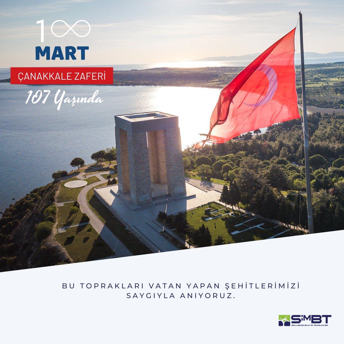 SimBTofficial's tweet photo. #ÇanakkaleZaferi'nin 107. yıl dönümünde başta Gazi Mustafa Kemal Atatürk ve silah arkadaşları olmak üzere ülkemizin bağımsızlığı, milletimizin birliği ve bütünlüğü uğruna canlarını feda eden tüm aziz şehitlerimizi ve kahraman gazilerimizi minnet ve saygıyla yâd ediyoruz. https://t.co/2pGIrbrqaj
