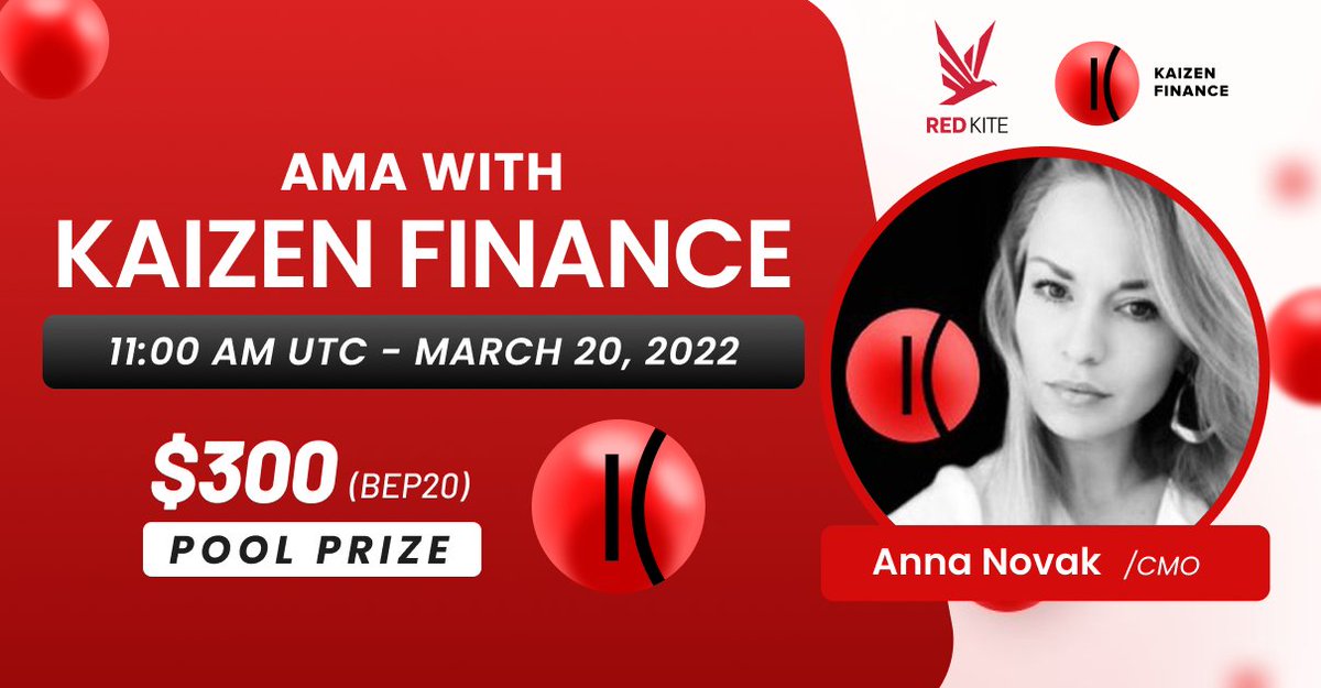 redkitepad's tweet photo. ✨Upcoming AMA with @kaizen_finance is heading to #RedKite community        

⏲️Time: 11:00 UTC, March 20 
💳Reward: $300 

🛠️Rules:

▪️ Follow @PolkaFoundry &amp; @kaizen_finance 
▪️ Like &amp; Retweet &amp; drop ONE question  
▪️ Join https://t.co/lEvAIqyOiB

$PKF https://t.co/IlRzCva4W8