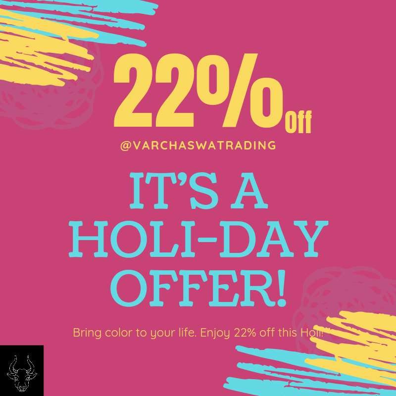 VarchaswaTrade's tweet photo. Holi-2022 special offer 
Flat 22% off on all our mentorship program

Happy Holi❤️💚💙💜💛

#holi #holifestival #happyholi #holi2022 #stockmarketindia #smc #smctrading #holioffer #happyholi2022 #happyholi❤️ #colors #होली #stockmarketmemes #indiatrading https://t.co/Jw0dwq1LjB