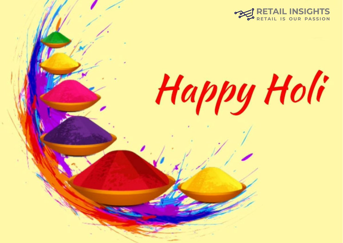 RetailInsights4's tweet photo. Retail insights wishes every day of your life to be filled with the vibrant colors of love, happiness, and joy.
𝐇𝐚𝐩𝐩𝐲 𝐇𝐨𝐥𝐢! 🌈🌈
#happiness #happyholi2022 #holihai #festivalofindia #retailinsights https://t.co/pEyajiWPnM