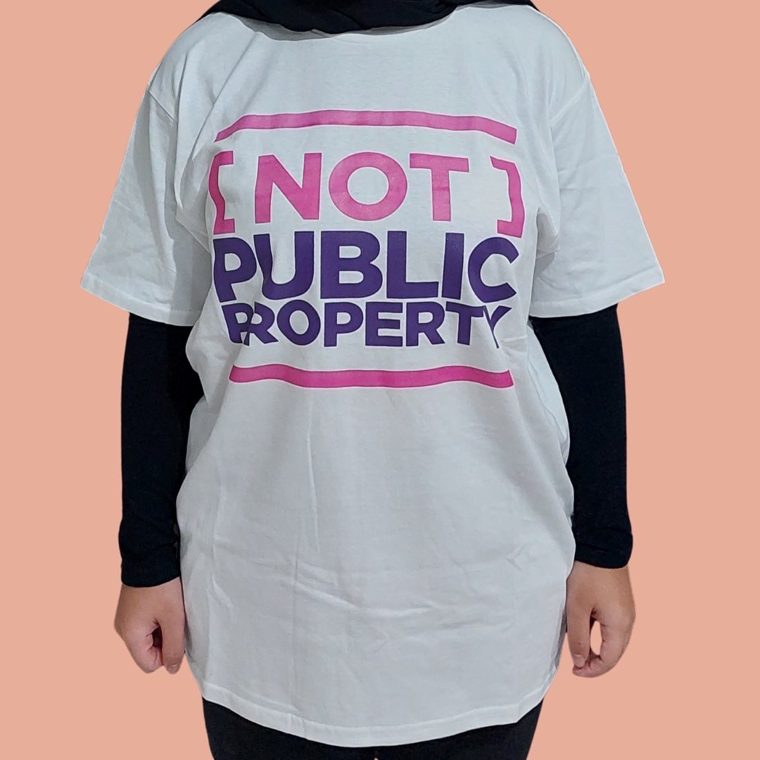 baceprotvoices's tweet photo. “[NOT] PUBLIC PROPERTY” T-shirts on sale now in support of [NOT] PUBLIC PROPERTY movement!
 
Part of the proceeds will be donated to @kitabisacom’s #KawanPuan to help women victims of violence. Order yours from https://t.co/Sr3Q4ehvKP
 
#VOB
#VoiceOfBaceprot
#NOTPUBLICPROPERTY https://t.co/ZirIh7Q83T