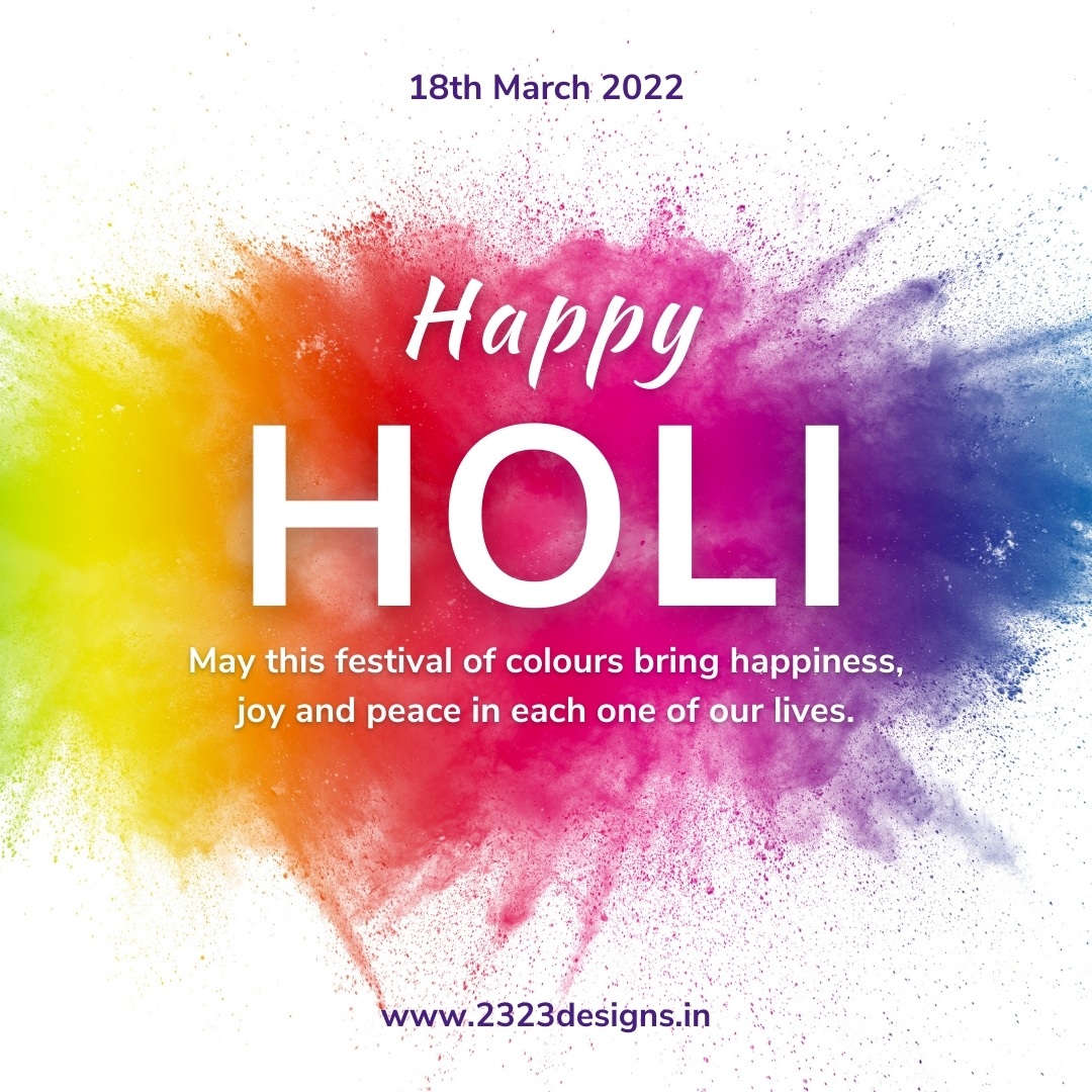 Wishing you all a Happy Holi!!

Play Safe..
Be kind to animals &amp; planet!!

#happyholi
#rangbarse #hebalholi #2323designs