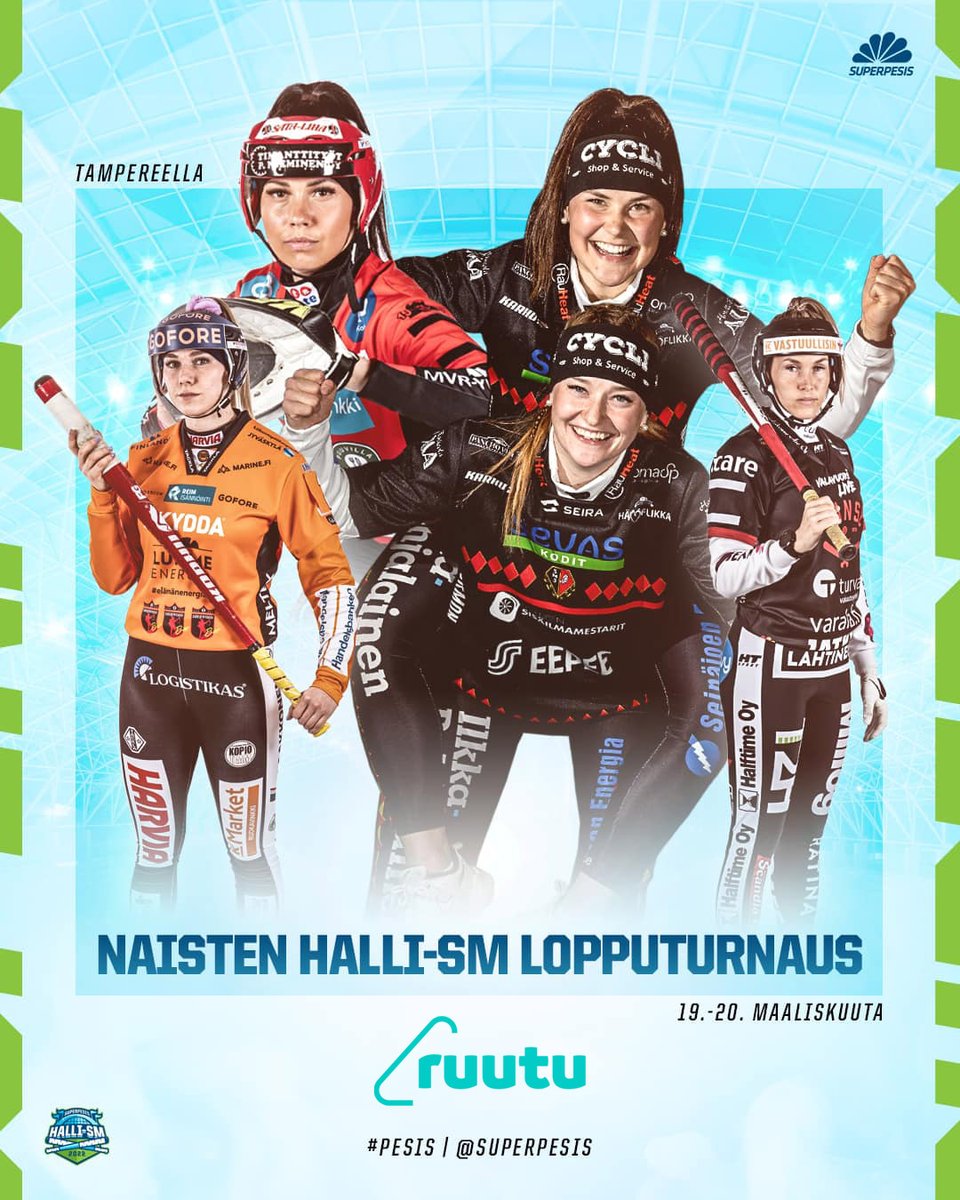 Ruutu Urheilu (@ruutuurheilu) on Twitter photo Naisten Halli-SM huipentuu viikonloppuna 🙌🏆 Huomenna välierissä kohtaavat <a href="/MansePPNSU/">Manse PP NSU</a> ja <a href="/PesakarhutPori/">Pesäkarhut</a> klo 13:20 sekä <a href="/Kirittaret/">Kirittäret Jyväskylä</a> ja <a href="/MailaJussit/">Seinäjoen Maila-Jussit</a> klo 16:50! Mitalipelejä jännätään sunnuntaina klo 12:20 alkaen 🤩🥎️ #superpesis #hallism #lopputurnaus #pesis #kansallispeli Naisten Halli-SM huipentuu viikonloppuna 🙌🏆 Huomenna välierissä kohtaavat <a href="/MansePPNSU/">Manse PP NSU</a> ja <a href="/PesakarhutPori/">Pesäkarhut</a> klo 13:20 sekä <a href="/Kirittaret/">Kirittäret Jyväskylä</a> ja <a href="/MailaJussit/">Seinäjoen Maila-Jussit</a> klo 16:50! Mitalipelejä jännätään sunnuntaina klo 12:20 alkaen 🤩🥎️ #superpesis #hallism #lopputurnaus #pesis #kansallispeli