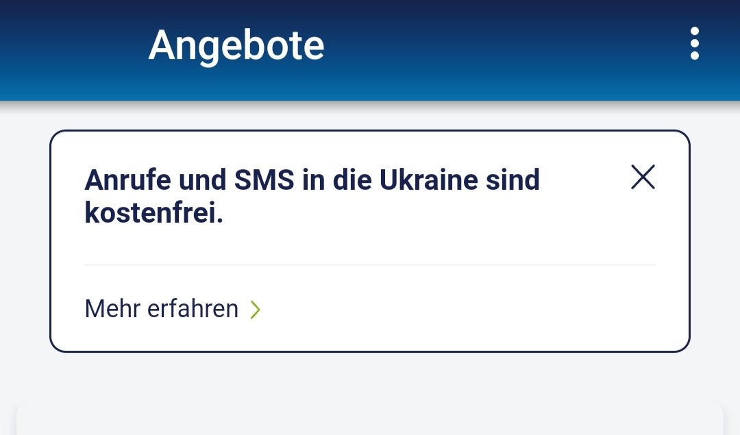 KanzleiDahmen's tweet photo. Das ist eine super Sache! Gerade in meiner O2-App gesehen! So kann man auch helfen, finde ich klasse!!!
#O2 #Ukraine #O2App #HelpUkraine https://t.co/iy3COrIHlC