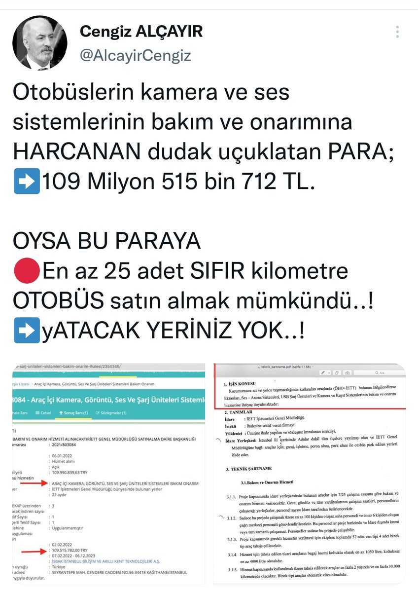 Vay anam vay!..
Üstat <a href="/AlcayirCengiz/">Cengiz ALÇAYIR</a>  İBB'yi öyle bir takip ediyor ki her gün yeni bir skandalı ortaya koyuyor...