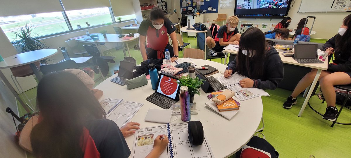 MrsASAPsclass's tweet photo. As Ss DREAM about how they might take action against human's impact on Earth's systems, they are considering how they can incorporate the #FutureFluencies into their learning showcase. #SolutionFluency #FluencyED #LeopardPRiDE @DAAElementary @leecrockett https://t.co/QT7lzDVEuz