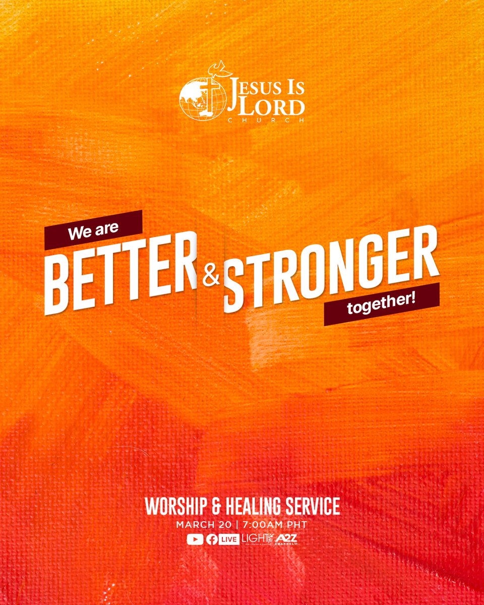JILWorldwide's tweet photo. Praising God is always better with company. See you this Sunday! https://t.co/h9yJXwwOMo