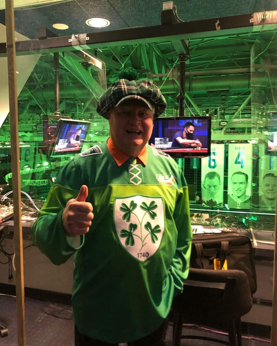 IIHA's tweet photo. Big thank you to our friend @BonsieTweets “The Voice of the @MapleLeafs, for showing his support for Irish hockey.

#iceforireland #TeamSherwood
#iiha #IrishIceHockey
#iihf #ireland #nhl https://t.co/CiGX0NmkOn