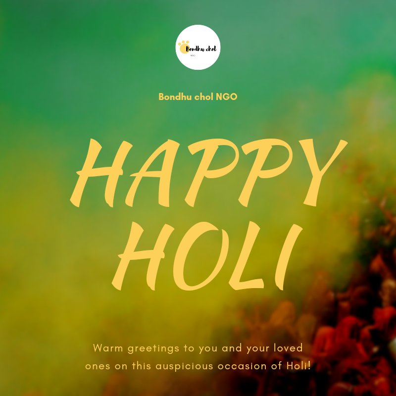 CholNgo's tweet photo. Happy Holi 2022
Bondhu chol ngo

#ColorsOfHappiness #Holi #Holi2022 #HoliFestival #Kolkata #bondhucholngo #ngoindia #NGO #holi https://t.co/T4QRNSqFOd