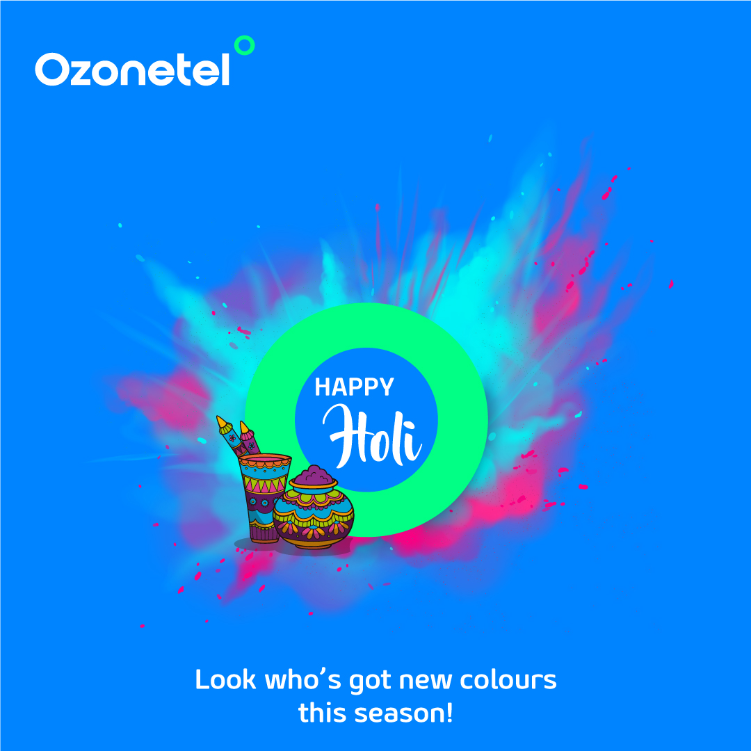 Ozonetel's tweet photo. Happy Holi! https://t.co/JAthkPeShW