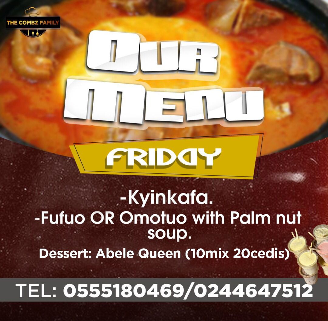 CombzfamKitchen's tweet photo. We operate within Kumasi but you can book us for your wedding, funerals etc. https://t.co/GmAVe2wskB