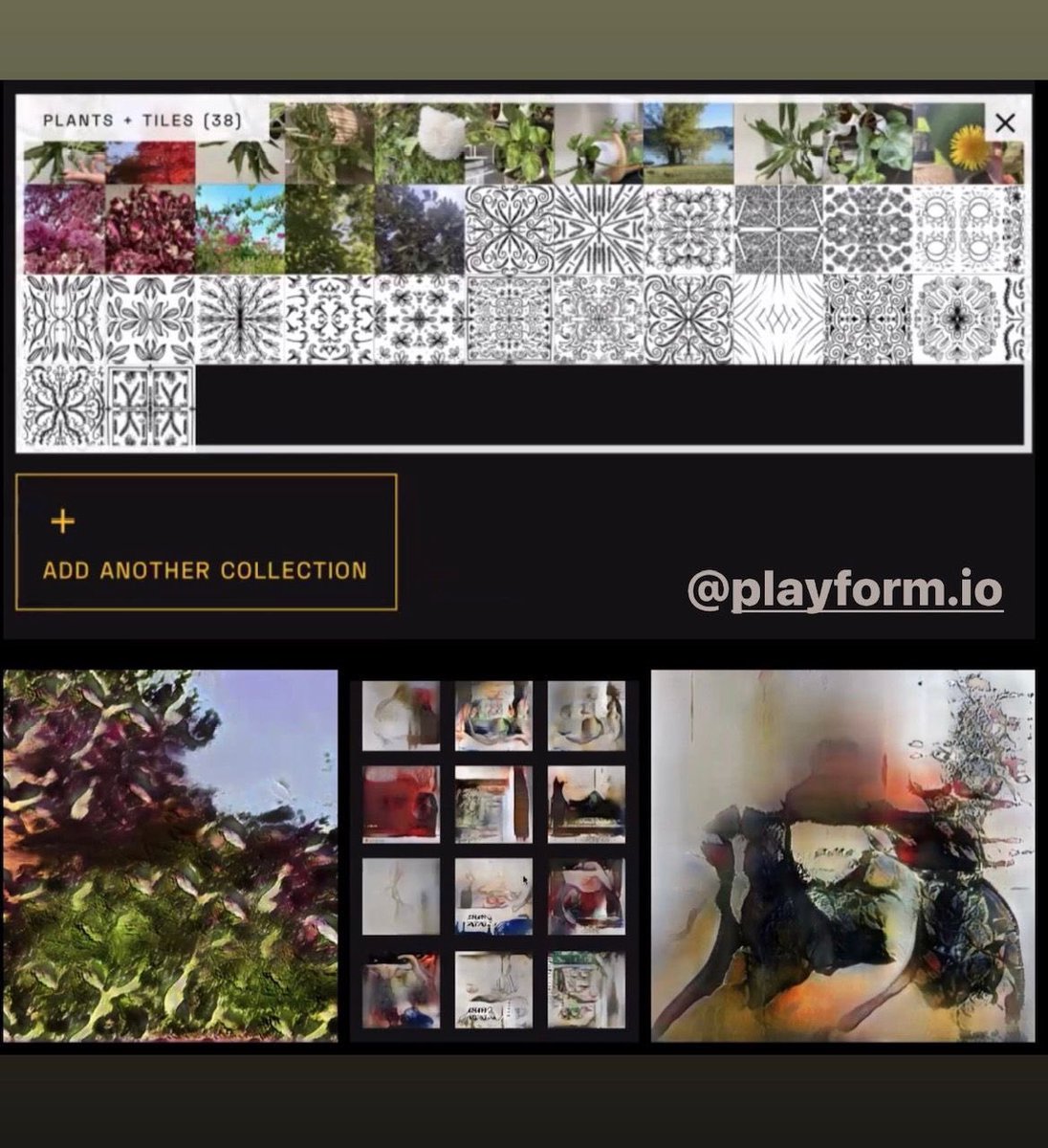 GenTremblaze's tweet photo. Co-teaching #GenerativeArt w @JeffcBrice @KY_CAD We introduced https://t.co/yvu0ALQdCW no-code #AI creation platform dev by @ahmed_elgammal &amp; team @RutgersU Art + Artificial Intelligence Lab. Here are some first #aiart experiments by students
#generativeart #nocodetools #playform https://t.co/g0K3ZXpP6r