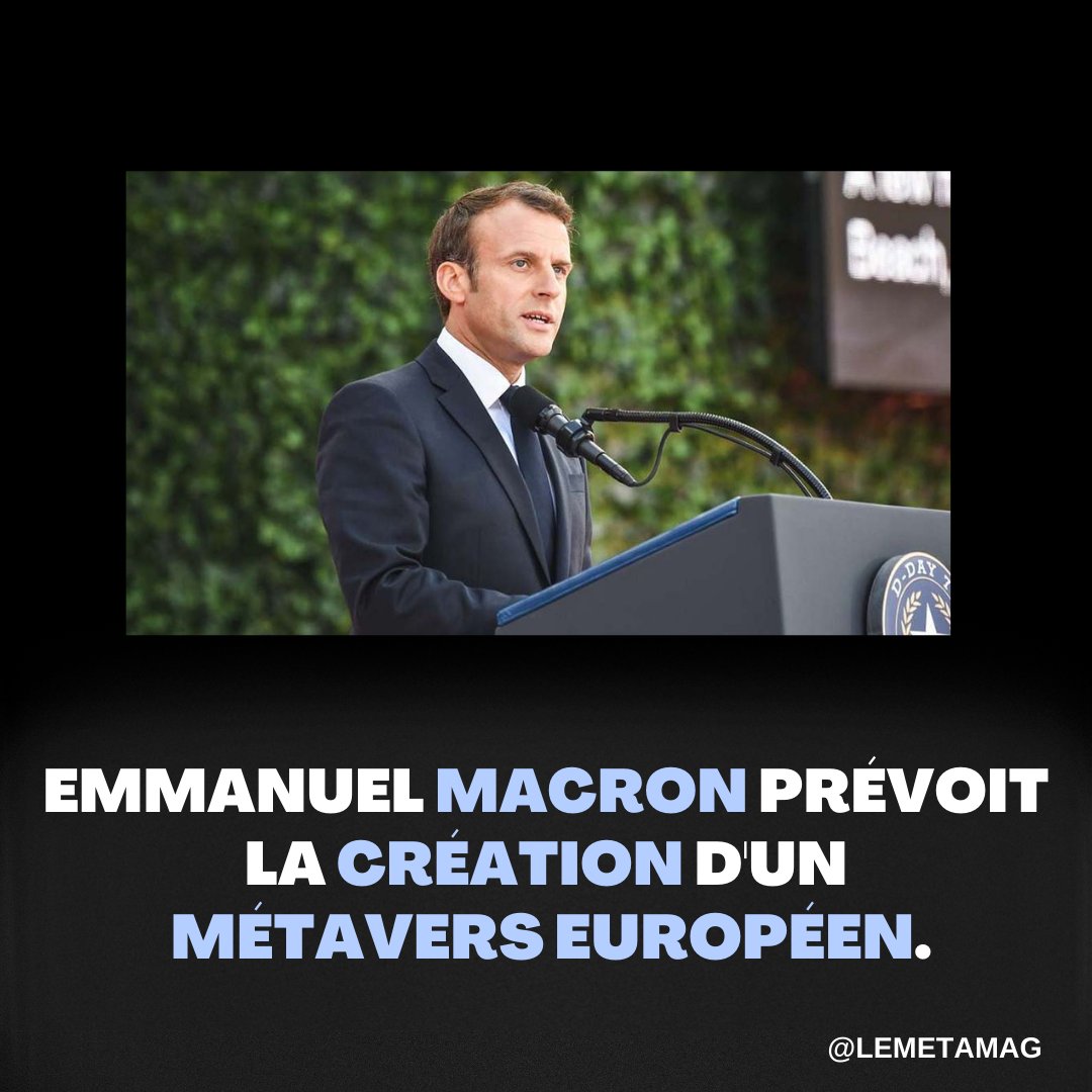 lemetamagoff's tweet photo. Pour lire notre article : https://t.co/Aa04D0vtX6 #lemetamagoff #metaverse #métavers #emmanuelmacron https://t.co/prgxxpIjaC