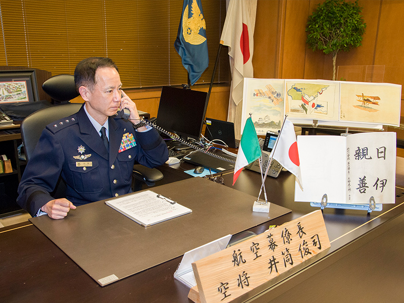 防衛省 航空自衛隊 on Twitter "3月17日(木)、井筒 航空幕僚長 は、イタリア空軍参謀長に就任した