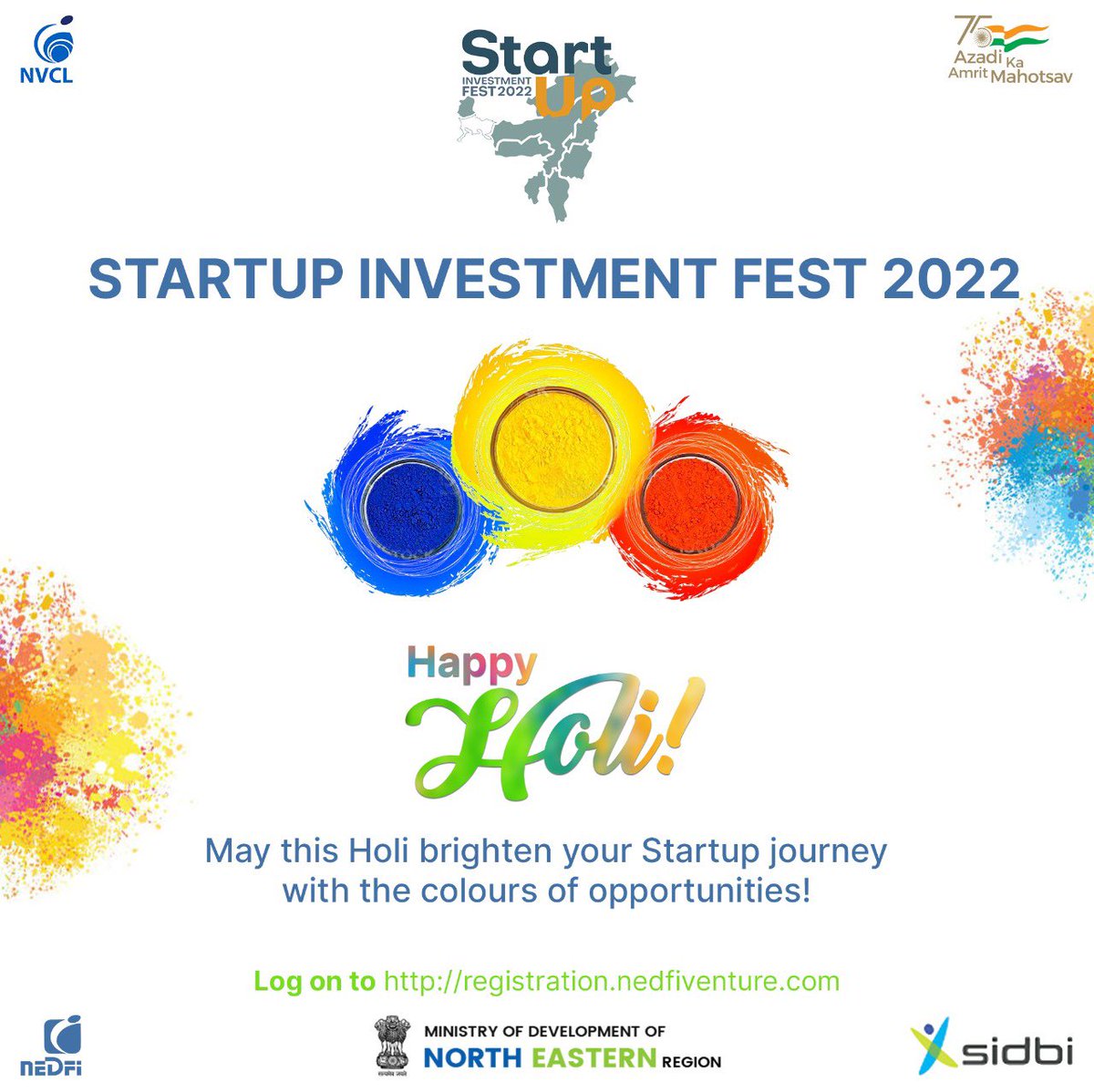 NedfiStartup's tweet photo. Come join us in this colourful world of opportunities!
Apply now at https://t.co/pK1num1ftG before 20th March midnight, 2022
@sidbiofficial @AmritMahotsav @MDoNER_India @NEDFi_Official 

#startup #entrepreneur #finance #venturecapital #investment #getfunded #northeastindia https://t.co/8qakYVAKr8