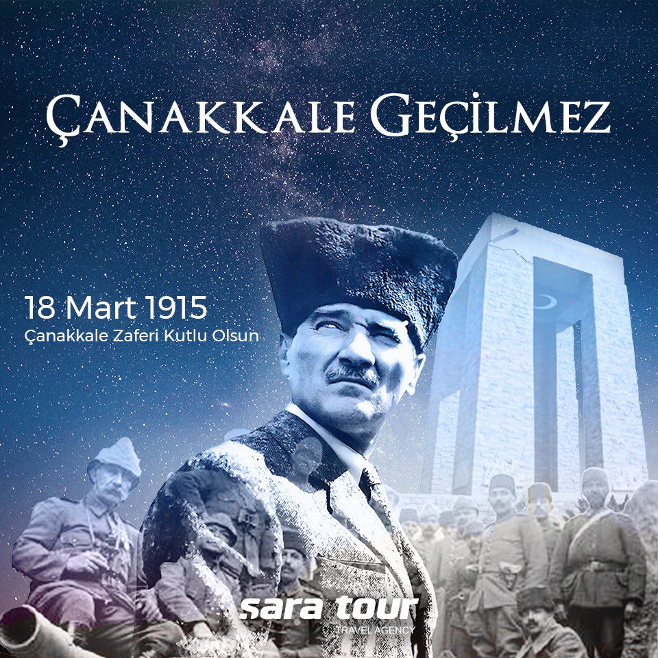 SaraTur26's tweet photo. 18 Mart Çanakkale Zaferi’nin 107. yıl dönümü kutlu olsun!

☎️ 0222 221 80 89

📱 0545 221 80 89

🌐 https://t.co/3P94g1fF6i

#saratour #18Mart #ÇanakkaleZaferi https://t.co/pcxRywtxgn