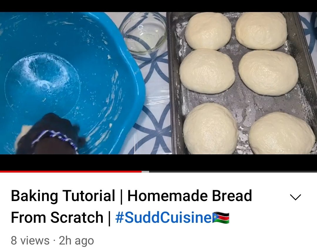 Nyandeng17's tweet photo. Finally, the long awaited homemade bread recipe is up on my YouTube channel 😋 https://t.co/jBlsBWbsMh

Learn how to bake bread from scratch in less than 7 minutes and eat fresh bread. This recipe will save yourself the hustle of buying bread! #SuddCuisine 🇸🇸 #SSOT 🇸🇸 https://t.co/wDECDP1d1S