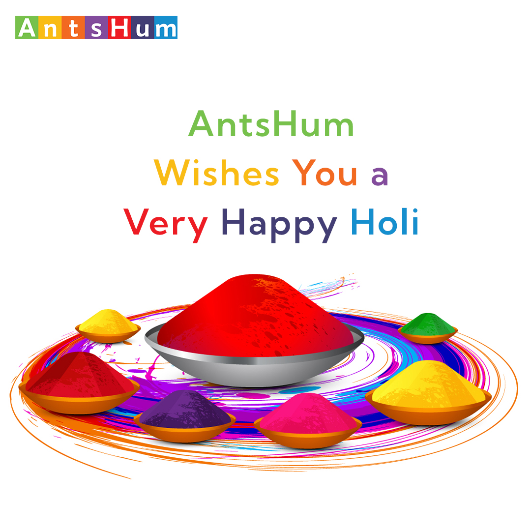 AntsHumCo's tweet photo. AntsHum Wishes You a Very Happy Holi  #Happy Holi #होली  #happyholi #holi #happyholi2022 #holi2022 #staysafe https://t.co/4Yin3SLfYf