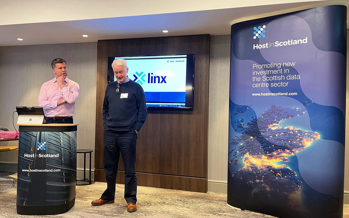 LINX_Network's tweet photo. Thanks to @hostinscotland for a great networking event yesterday in Edinburgh. Some really interesting content and speakers. #LINX's Terry Carr took a moment to update the attendees on our regional #interconnection hub #LINXScotland. Catch up here;
https://t.co/KrteIqI8Fx https://t.co/PDmqOhRCVm