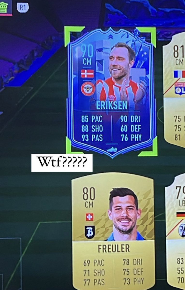 bosco99880's tweet photo. @FUTZONEFIFA @FutSheriff @NepentheZ @MattHDGamer @Castro1021 @the_pieface @Itshaber 
I’ve done a 85x3 
and it pops 82 Erikson
I was shocked
Than I store all players in club 
and I saw Fut fantasy version of him
I cannot play with him cuz it said 
the player data have issue. https://t.co/lgz8L2DHm0