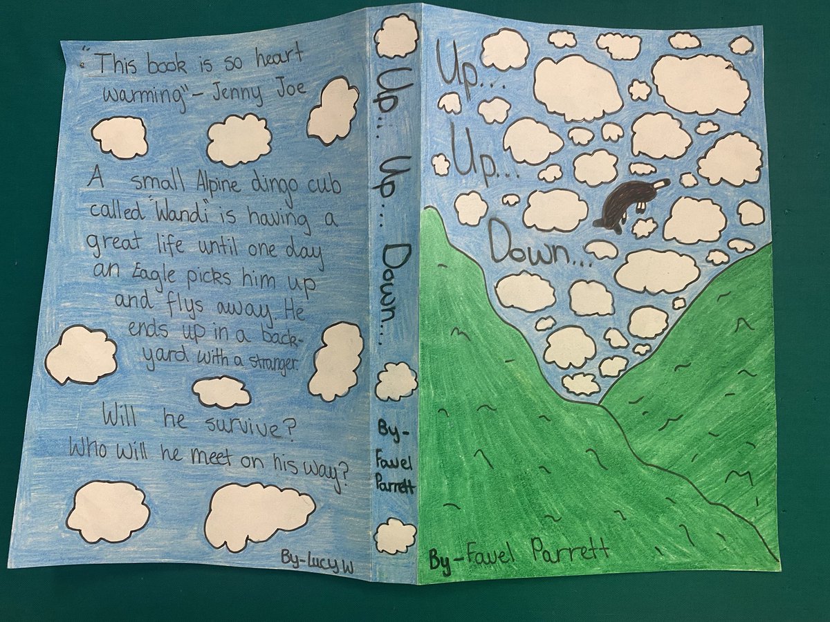 natashadenham's tweet photo. Loving the creativity of my students this week- they have designed a new cover for @FavelParrett’s Wandi. After speaking with her on Wednesday the girls are hoping to enact change- legislation is letting down an integral part of our local fauna! @Wandi_Dingo #PurposefulPedagogies https://t.co/RTrr7JNU7X
