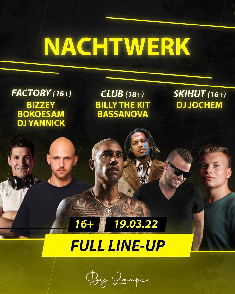 BassanovaDJ's tweet photo. This Saturday🔥💪🏼 #gigs #bijlampe #bizzey #billythekit #dj https://t.co/BmuruSOnUQ