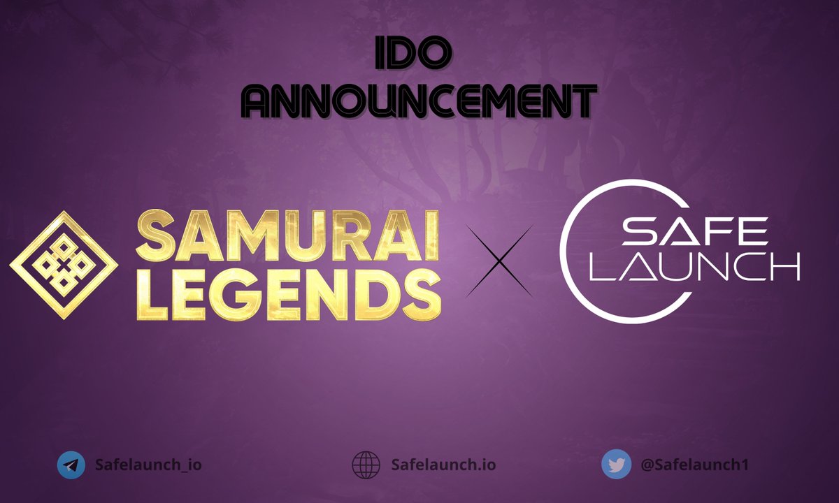 Safelaunch (@safelaunch1) on Twitter photo 🚨 #SamuraiLegends is having an #IDO on #SafeLaunch 🚨
🎮 <a href="/samuraiverse/">Samurai Legends 🏯</a> is a samurai-themed NFT open-world GameFi Metaverse.
👉 Gleam Contest: gleam.io/02TJL/safelaun…
⏰ #IDO starts: March 23rd, 1:00 PM UTC.
👉 safelaunch.io/deals/launch-p…
#Launchpad #P2E #GameFi 🚨 #SamuraiLegends is having an #IDO on #SafeLaunch 🚨
🎮 <a href="/samuraiverse/">Samurai Legends 🏯</a> is a samurai-themed NFT open-world GameFi Metaverse.
👉 Gleam Contest: gleam.io/02TJL/safelaun…
⏰ #IDO starts: March 23rd, 1:00 PM UTC.
👉 safelaunch.io/deals/launch-p…
#Launchpad #P2E #GameFi