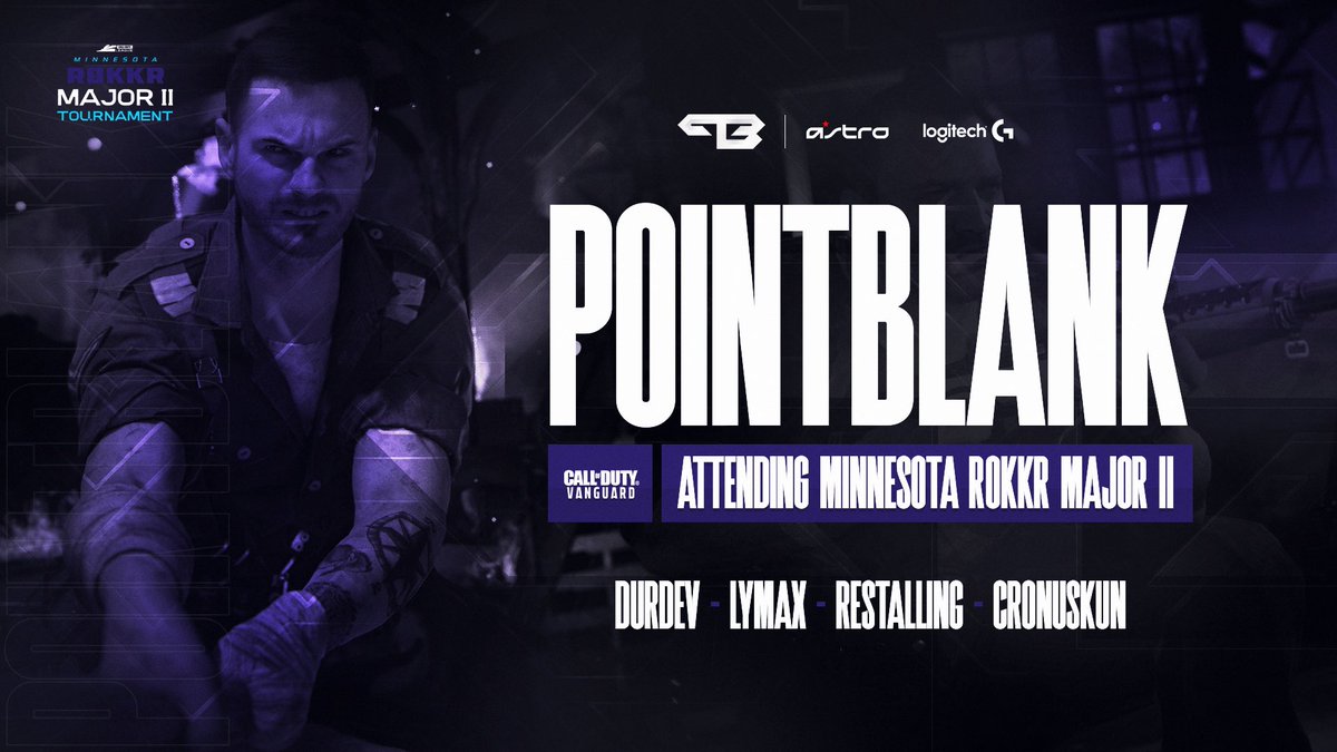 PointBlankOCE's tweet photo. MAJOR ANNOUNCEMENT π£
PointBlank are going to America πΊπΈ
We have signed @Immmense, @LymaxLymax, @Restalling & @Cronus_Kun to represent us at the Minnesota Major II Challenger & for the rest of the Vanguard competitive season.
#lfsanzcod #CODAPAC #ROKKR https://t.co/gM33OrMOJ2
