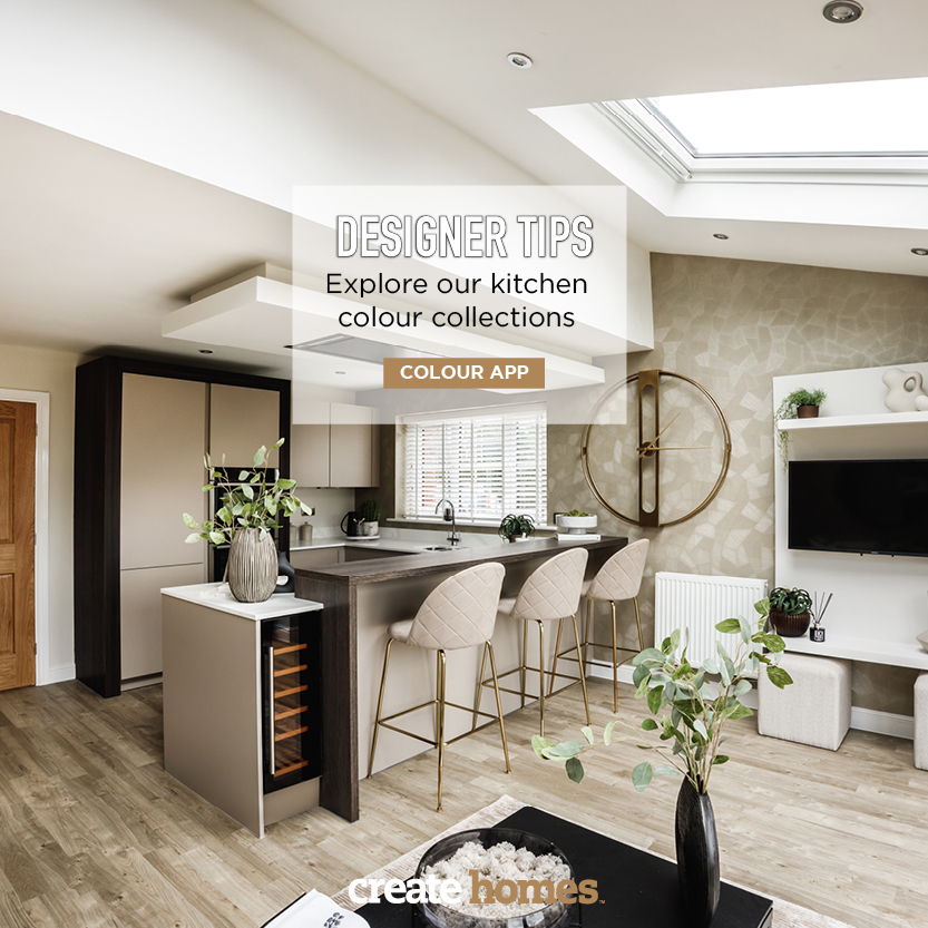 Create_HomesUK's tweet image. 🎨 DESIGNER STYLE TIPS: Have you explored our Kitchen Colour online tool yet? Try our 5 exciting colour collections on your favourite Create Homes kitchen layout.
👉 ow.ly/hWIb50IiNkV
#interiordesign #kitchencolour #newbuildhomes #designerliving