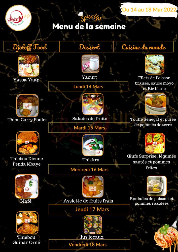 KeurSaer's tweet photo. Bonjour la famille, vous vous portez bien ?
Voici le menu de ce vendredi ci chez Spice Up, l'un de nos clients restaurant-traiteur.
Faites vos commandes avant 11h30.
Bonne journée ! https://t.co/9mRn0Lo4E3