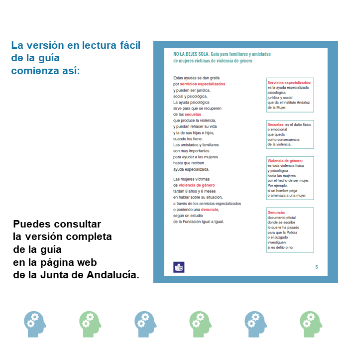 Para acabar la semana queremos compartiros uno de nuestros últimos trabajos en #LecturaFácil.

En este caso se trata de una guía de ayuda para familiares y amistades de mujeres víctimas de violencia de género. 👇