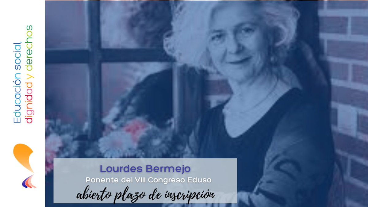 Viii2020's tweet photo. ¡Bd! sólo quedan 13 días para que empiece el Congreso Eduso. 🥰 Hoy os queremos presentar a Lourdes Bermejo, educadora social y gerontóloga. https://t.co/HfmeZ6SePq #8congresoeduso #educacionsocial #edusas #educacionsocialdignidadyderechos https://t.co/Elak5XNQjJ