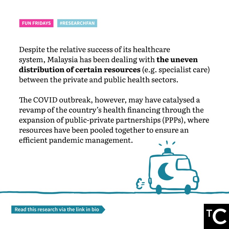 CentreMY_'s tweet photo. For #TCFunFriday #ResearchFan this week, TC Research Assistant, Joey Goh recommends @WHOSEARO’s report, which reviews regional health financing in times of crisis and the progress countries have made towards achieving universal health coverage. Reply with your favourite piece!