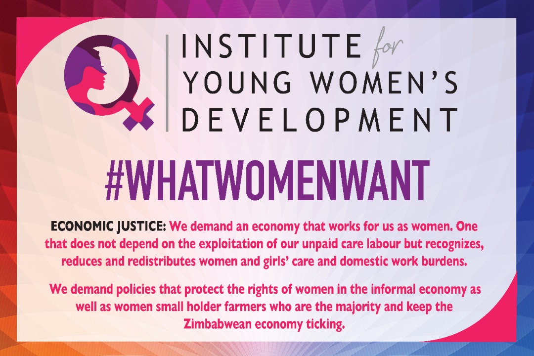 YoungWomenInst's tweet image. We demand for policies that protect the rights of women in the informal economy as well as women small holder farmers who are the majority and keep the Zimbabwean economy ticking.
#whatwomenwant